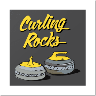 Curling Rocks Posters and Art